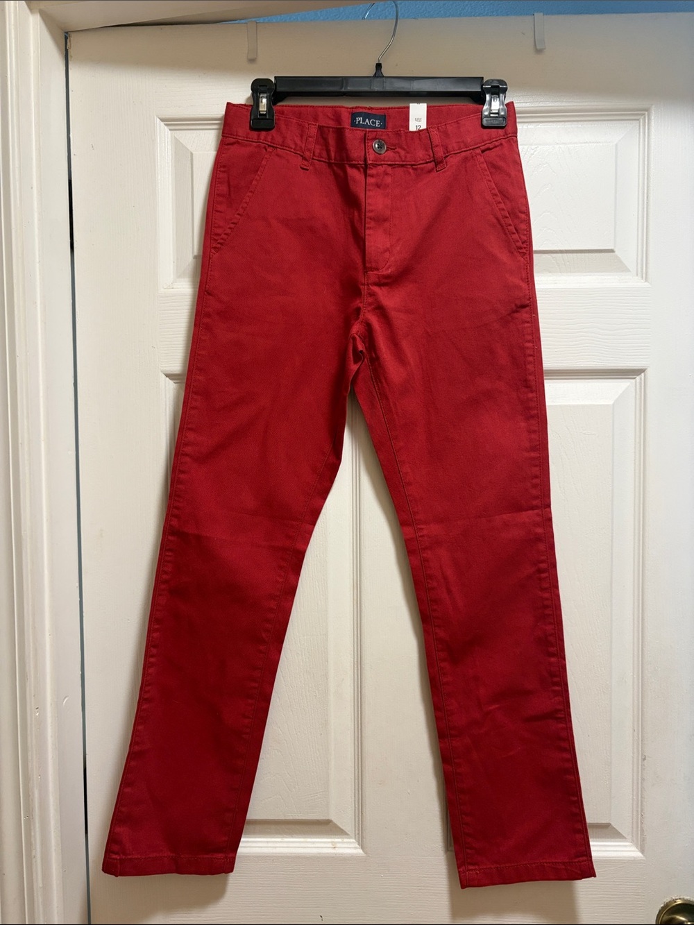 The Children's Place Red Straight-Leg Chinos - Kids